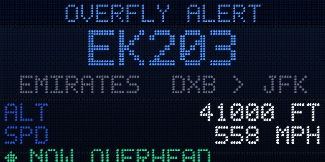 Overfly alert